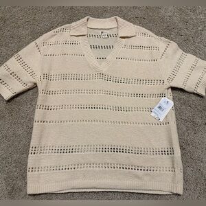 Billabong Crystal Tides Overshirt in Whitecap Beach Coverup Women’s  Size S NWT